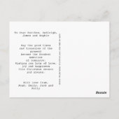 クリスマス ヴィンテージ タイプライター 個人名入れ ポストカード (裏面)