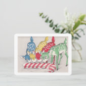 クリスマス ヴィンテージ トナカイ キャンディー ケーンを食べる (スタンド正面)