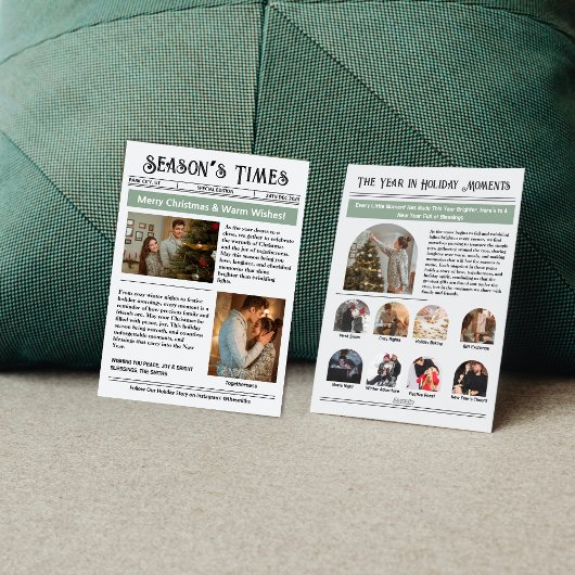 クリスマス ヴィンテージ ニュースレター アーカイブ フォト コラージュ