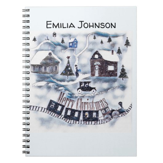 クリスマス、ヴィンテージ ノートブック (正面)