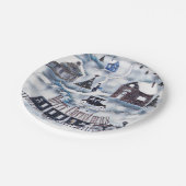 クリスマス、ヴィンテージ ペーパープレート (アングル)