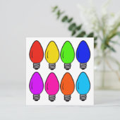 クリスマス ヴィンテージ ライトバルブ カード (スタンド正面)