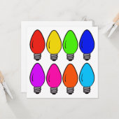 クリスマス ヴィンテージ ライトバルブ カード (正面/裏面インサイチュ)