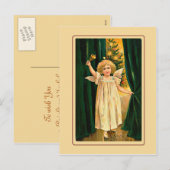 クリスマス ヴィンテージ リトル エンジェルを発表します (正面/裏面)