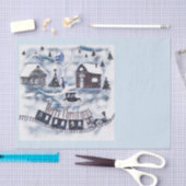 クリスマス、ヴィンテージ 薄葉紙 (クラフト)