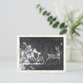 クリスマス ヴィンテージ 黒と白のサンタクロース (スタンド正面)