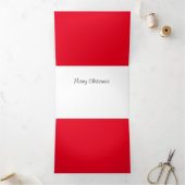 クリスマス 三つ折りクリスマスカード (内部)