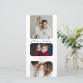 クリスマス 三枚の写真のホリデー (スタンド正面)