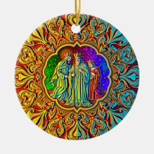 クリスマス~三王~ セラミックオーナメント (正面)