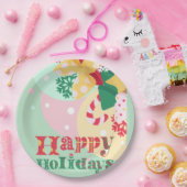 クリスマス 事務室 パーティー 備品 ペーパープレート (パーティー)