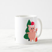 クリスマス,亥年 コーヒーマグカップ (正面右)