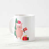 クリスマス,亥年 コーヒーマグカップ (正面左)