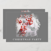 *~* クリスマス 企業 個人 AP20 スノー ベリー 招待状 (正面/裏面)
