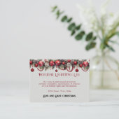 クリスマス，休日の照明，装飾， 名刺 (スタンド正面)