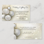 クリスマス，休日照明，装飾，カスタム 名刺 (正面/裏面)