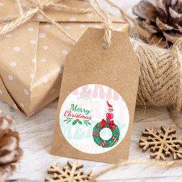 クリスマス，休日，モダンクリスマス，休暇シーズン，C10 ラウンドシール