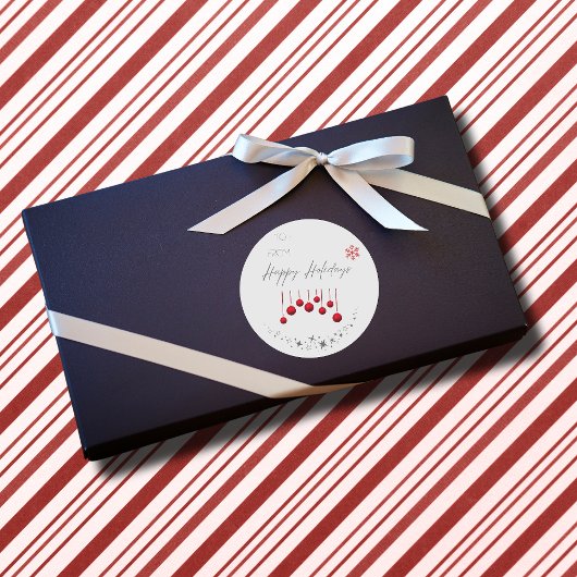 クリスマス，休日，モダンクリスマス，休暇シーズン，C13 ラウンドシール