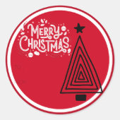 クリスマス,休日,モダンクリスマス,休暇シーズン,C17 ラウンドシール (正面)