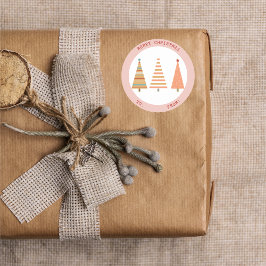 クリスマス，休日，モダンクリスマス，休暇シーズン，C23 ラウンドシール