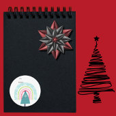 クリスマス，休日，モダンクリスマス，休暇シーズン，C5 ラウンドシール