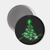 クリスマス,休日,喜び,緑の色,木の装飾 マグネット (正面/裏面)