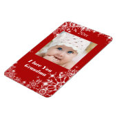 クリスマス、休日、私はおばあちゃんを愛している マグネット (左側)