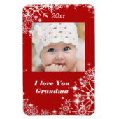 クリスマス、休日、私はおばあちゃんを愛している マグネット (縦)