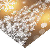 クリスマス,休日,雪片,金ゴールド,輝き ショートテーブルランナー (コーナー)