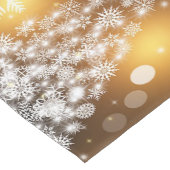 クリスマス,休日,雪片,金ゴールド,輝き ミディアムテーブルランナー (コーナー)