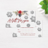 クリスマス・休暇植物性贈与証書 (デスク)