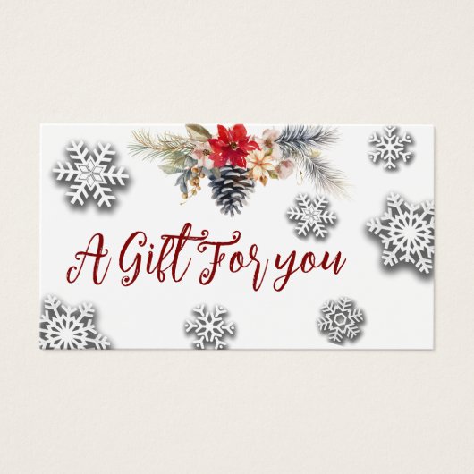 クリスマス・休暇植物性贈与証書 (正面)