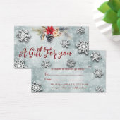 クリスマス・休暇用植物性《写真》ぼけ味ギフト証書 (デスク)