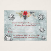 クリスマス・休暇用植物性《写真》ぼけ味ギフト証書