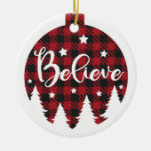 クリスマス「信じセラミックオーナメント」 セラミックオーナメント (正面)