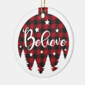 クリスマス「信じセラミックオーナメント」 セラミックオーナメント (左)