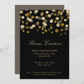 クリスマス 偽のゴールド フェスティブ コーポレート パーティー 招待状 (正面/裏面)