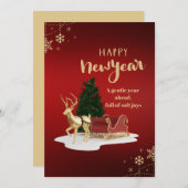 クリスマス 先生 感謝 赤 ギフト カード ホルダー (正面/裏面)