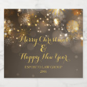 クリスマス《写真》ぼけ味ビールボトルラベル ビールラベル (シングルラベル)