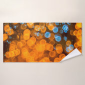 クリスマス《写真》ぼけ味灯 バスタオル (バスタオル)