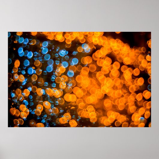 クリスマス《写真》ぼけ味灯 ポスター (正面)