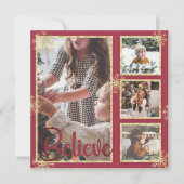 クリスマス 写真 雪の結晶 Believe 4 (正面)