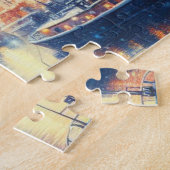 クリスマス/冬のドッキング船 ジグソーパズル (側面)