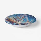 クリスマス/冬のドッキング船 ペーパーボウル (傾斜あり)