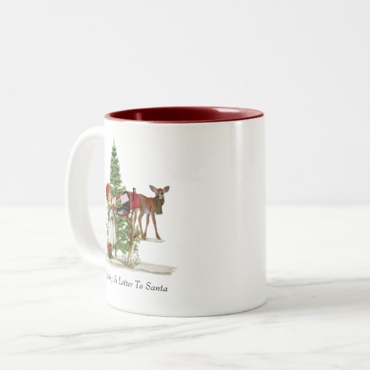 クリスマス/冬のマグカップ ツートーンマグカップ (正面左)