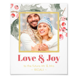 クリスマス+冬の結婚式フォトサイン フォトプリント           