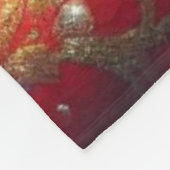 クリスマス/冬の(鳥)ショウジョウコウカンチョウ フリースブランケット (角)