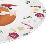 クリスマス 冬 かわいい 熊 狐 カッティングボード (角)
