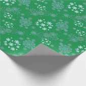 クリスマス 冬 ハヌカ スノーフレーク デザイン ラッピングペーパー (角)