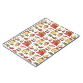 クリスマス・冬・新年のデザイン手帳 ノートブック (左側)