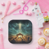 クリスマス/出生/イエス ペーパープレート (パーティー)